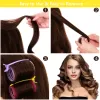 Ferramentas 73pcs auto aperto rolos de cabelo conjunto macio sem calor penteado vacilar curler vara ferramenta de maquiagem de beleza 4 tamanhos (cor aleatória)