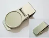 DIY Blank Money Clip/Credit Card Holder Silver Stainless steel Money Wallet Clip Clamp Card Holder Free Shipping LL