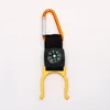 أدوات في الهواء الطلق 15 جهاز كمبيوتر الكثير من Carabiner Aquarius Buckle Gearing Mountaineering مع Compass للمشي لمسافات طويلة Campang Drop Droviour Outdoors C Otobu