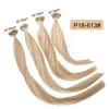 Extensões de cabelo nano anéis extensão de cabelo micro link extensões de cabelo humano máquina remy prebond em linha reta nano grânulos ponta 1224 polegada 50 fios