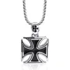 Pendanthalsband klassiska riddare Templar Cross Medal Necklace Men's Punk Retro Trendy Jewelry Gift