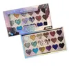 Ombretto Beauty Glitter Shapes Palette Ombretto 18 colori Cuore estremamente piccolo e trucco rotondo Consegna goccia Salute Occhi Dh