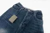 Designer Correct version, high-quality B family 23SS front and back patchwork loose jeans, unisex wide leg pants, trendy 390B
