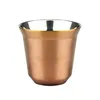 Tumblers Cozinha Fácil Limpo Bar Suprimentos Caneca de Aço Inoxidável Parede Dupla Reutilizável Isolamento Térmico Água Casa Prática Xícara de Café Sólida