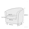 Stuhlhussen QX2E Rüschen-Seersuckers-Sofabezug, raumdick, elastisch, Stretch-Couch