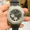 Watch Fashion Men's Watches 44mm Trend Quartz Wristwatch Chronograph Luminous Waterproof Stainless Steel Watch For Man