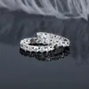 Cerchi IOGOU 100% argento sterling 925 veri orecchini da 3 mm per le donne regali di gioielli scintillanti con certificato GRA 240228