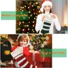 Bags Knit Knitted Christmas Stocking Gift Decorations Xmas Large Personalize Favor Socks 831