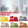 Bath Mats U-shaped Floor Mat Toilet Seat Cushion Door Pure Color Bathroom For Home Decoration Product