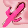 Vibromasseur de poussée télescopique Clitoris vibrateur Dilldo pour femmes Clit Sucker Anal lapin vibrateur stimulateur produits pour adultes jouets sexuels féminins 2024