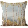 Pillow Forest Style Poplar Tree Plant Print Decorative Pillowcase Linen Home Living Room Sofa Car Cover Multifunctional