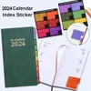 2024 Planner Notebook A6 Agenda Notepad 365 Days English Inside Page With Calender Index Sticker Daily Plan Office School Supply 240311