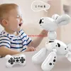 Smart RC Robot Dog Program Musica Danza Touch 24G Telecomando Stunt Balloon Voice Boy Gifts 240321