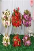 Centres de table de boule de fleurs artificielles personnalisés de 47cm, 1m de pivoines, arrangement de rangées de fleurs, décoration d'arc de mariage, bouqet de fleurs de table9580668