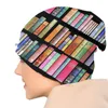 BERETS BookWorms Delight / Antique Book Library for Bibliophile Beaniesニットハットマザーデイギフトクリスマスブックワーム