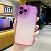 Gradient Wave Soft TPU Cases For Iphone 15 Plus 14 Pro Max 14 13 12 11 X XS XR 8 7 I15 Crystal Blank Hybrid Color Wavy Lines Fashion Clear Transparent Phone Back Cover Skin