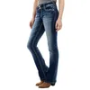 Damesjeans Afslankende Double Breasted Hoog getailleerde geborduurde Sweet Curve-broek Esthetische Koreaanse stijl Baggy