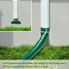 Enrouleurs Extensions de descente de gouttière Gouttière de drainage avec attaches de câble Accessoires de jardin pour le drainage automatique de l'eau Compatible avec la norme