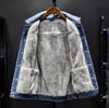 Warme Fleece Denim Jacke Winter Männer Mode MensJean Jacken Outwear Männlichen Cowboy Top Mantel Plus Größe 5XL 240311