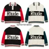 Herentruien Dames Klassieke Letter Geborduurde Wollen Polosweater voor Heren Paarstijl Retro Jacquard Gebreid met Lak H240401C9Y3