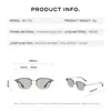 Caponi Pochromic Mens Sun Glasses Polariserade Pure Acetate Outdoor Shades UV400 Original Varumärke Solglasögon BS1142 240314