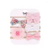 Accessoires pour cheveux 5 pièces / ensemble bandeau élastique en nylon pour bébé bandeau doux et sans couture princesse mignonne