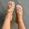 sandały na platformie dla kobiet skórzane sandały gladiator Sandały letnie na zewnątrz buty plażowe sandały sandały klamry zwykłe buty