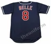 Cleveland LOU BOUDREAU ROCKY COLAVITO AL ROSEN JAKE TAYLOR KENNY LOFTON ALBERT BELLE RAY FOSSE CARLOS BAERGA Throwback-honkbalshirt voor heren, jaren 48-1999, S-5XL