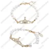 Bracelet perlé avec boîte Pearl Strand Diamond Tennis Planet Bracelets Femme Gold Designer JewelryFashion Accessoires Drop Livraison Juif Otwpo