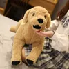 Animali di peluche ripieni Super simulazione Mamma Bambini Cane Labrador Peluche ripiene realistici Animali Golden Retriever Giocattoli per bambole per cuccioli di cane L240322