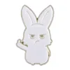 Cat Rabbit Brosch Malfing Finger Funny Animal Metal Badge Pin Fox Duck Mushroom Söta anime filmer spel Hard Emamel Pins Samla Metal Cartoon Brosch