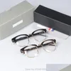 Moda güneş gözlükleri çerçeveler York markası thom gözlükler erkekler TB016 optik vintage gösteri retro gözlükler çerçeve okuma gözlük oco otaed