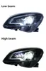 Scheinwerfer für Benz W204 Scheinwerfer 2007–2010 C-Klasse Scheinwerfer Plug-and-Play mit LED DRL Dynamisch drehende Frontscheinwerfer