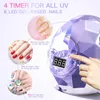 ネイルドライヤーUV LEDランプすべてのゲルマニキュアUV 39 PCS LED高速乾燥ネイルランプUV Cabine With Timer Smart Sensor 240318