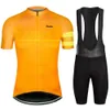 Cykeltröja 2024 Men Summer Anti-UV Cycling Jersey Set Breattable Racing Sport MTB Bicycle Jersey Bike Cycling Clothing Suit 240318