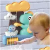 Bad Spielzeug Nette Dinosaurier Baby Wasser Sprinkler Wasserrad Spray Spielzeug Badezimmer Baden Badewanne Dusche Spiel Für Kinder Drop Lieferung maternit Otoit