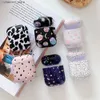 Oortelefoonaccessoires Oortelefoonhoesje voor AirPods 2 1 Pro 2 Hard PC Dot Flower Bluetooth Draadloos opladen Box Covers Accessoires voor Air Pods 3 fundaY240322