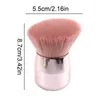 Pinceaux de maquillage à tête de champignon, brosse cosmétique pour poudre de fond de teint, Blush, plumeau pour Nail Art, nettoyage, outil de soins de beauté