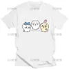 Kvinnors t-shirt kawaii chikawa kanin tryck tennagi cos kanin hund kvinnor tröja anime mönster tryckt t-shirt harajuku kvinnors kortärmade topp 240322