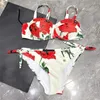 Maillot de bain bikini imprimé floral pour femmes Maillots de bain de créateurs Sexy Soutien-gorge rembourré Slip Sous-vêtements Mode Bikinis Beachwear