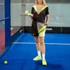 Tennis Padel Kit Femme Personnalisé T-shirt et Short de Sport de très Haute Qualité Fabriqué en Italie Sportswear Impression par Sublimation Polyester