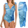 Maillots de bain pour femmes Couvertures de plage pour femmes Up Coton Sheer Maillot de bain Plafond Design 1 pièce