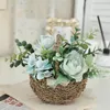 Decorative Flowers Artificial Flower Potted Furnishing Articles Wedding Bouquet Shooting Props Modern Home Decoration Mini Ornament
