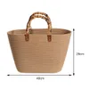 Borsa tote in tessuto Borse a tracolla bohémien femminili per le donne Borse e portamonete in paglia da spiaggia estiva Borse da viaggio per la spesa da donna 240320