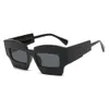 2 pcs Designer de luxe de mode Lunettes de soleil hip-hop personnalisées polygonales 2023 nouvelles lunettes de soleil de piste avec de grandes montures populaires dans les lunettes de soleil de rue