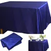 Bordduk Satin Solid Color Tracloth Cover Wedding Party Event El Restaurant Bankett Dinner Home Decor Supply