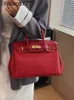 Genuine leather BK Handbag Wedding for Women Bride for Women Red for Women 2024 Fashion Small Wedding Crossbody