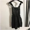 Plus Size Dresses Y Sling Dress Ladies Elastic Waist Skirts Black Sheepskin Strap Ins Fashion Street Style Nightclub Drop Delivery App Otfbi