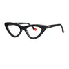Solglasögon White Cat Eye Glasses Acetate Gelglas Frame Anti Blue Light Recept för kvinnor både myopi eller presbyopia Diopter