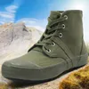 Fitness Shoes Labor High-top Camouflage Outdoors Climbing Combat Hunting Sports Hiking Training Boots Men's Military Rubber Sneakers